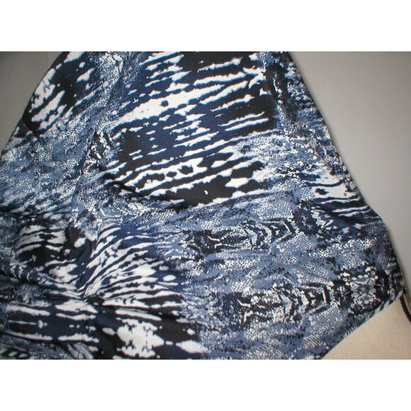 Womens New NWT Romeo Juliet Couture Medium Blue White Top Tunic Raglan Kimono - Picture 6 of 9